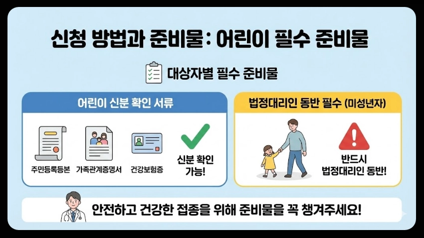 독감무료접종 대상자,접종일정,접종가능병원 3분확인