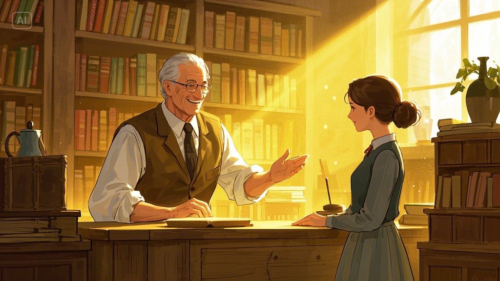 주인 아저씨의 위로와 격려