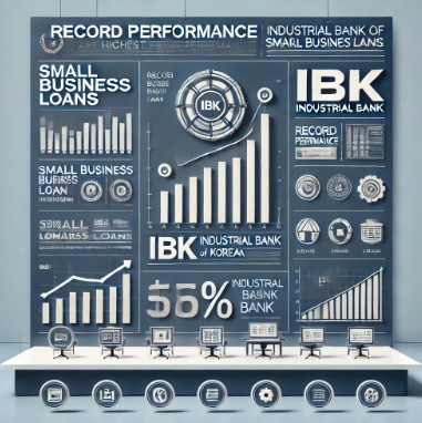 IBK기업은행 중소기업 대출 최대 실적 그래프 이미지