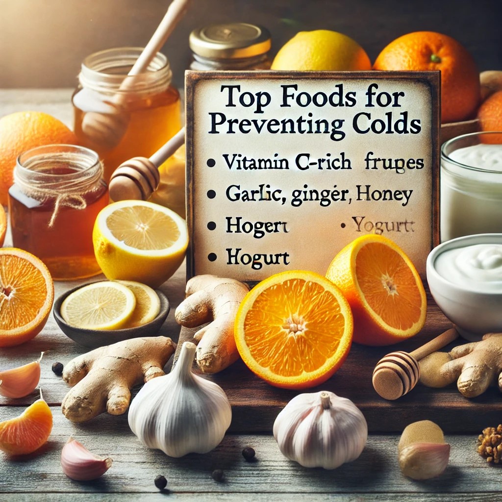 감기예방에 좋은 건강식품 이미지