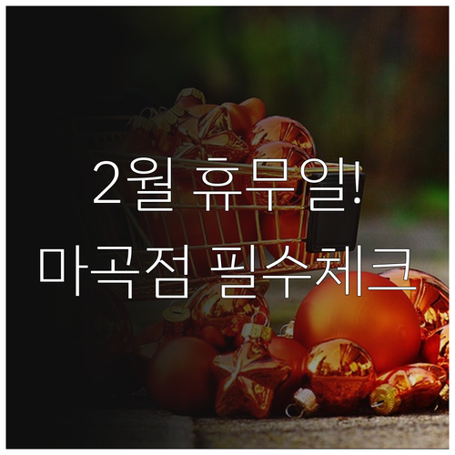 트레이더스 마곡점 2월 운영 시간과 ..