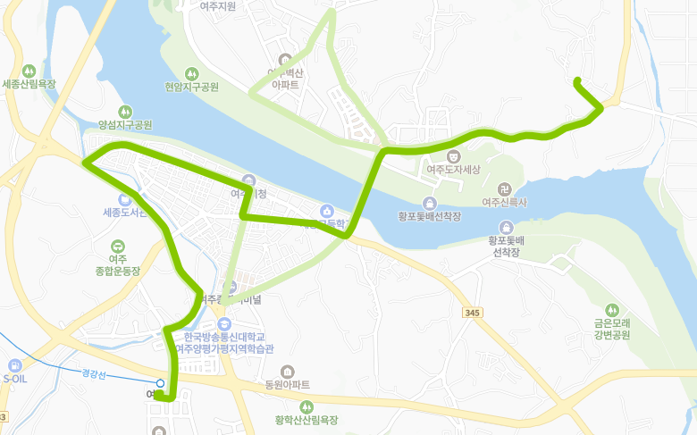 여주-911-5번-버스-노선-지도