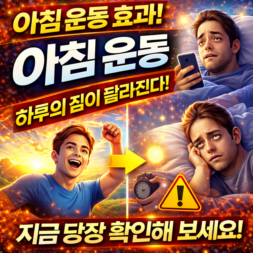 아침 운동 효과 (하루를 바꾸는 가장 강력한 습관)