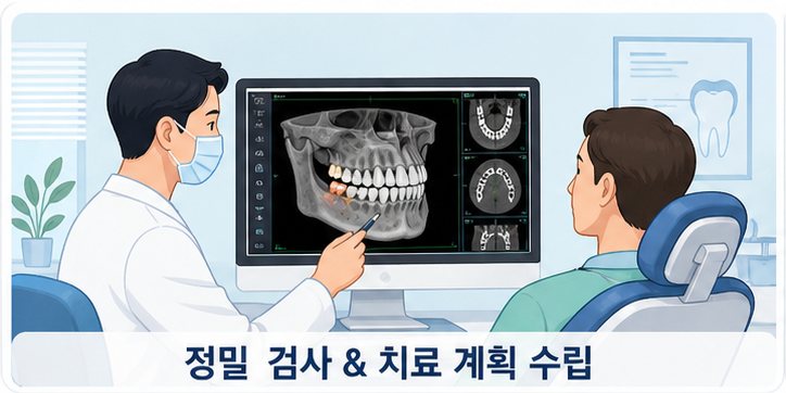 1 정밀 검사 &amp; 치료 계획 수립