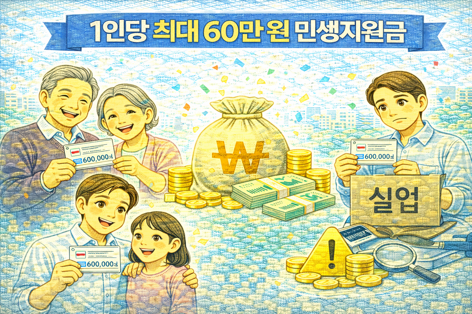 민생지원금 관련 사진첨부