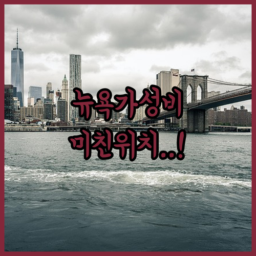 뉴욕 자유여행객이 열광하는 위치별 가..