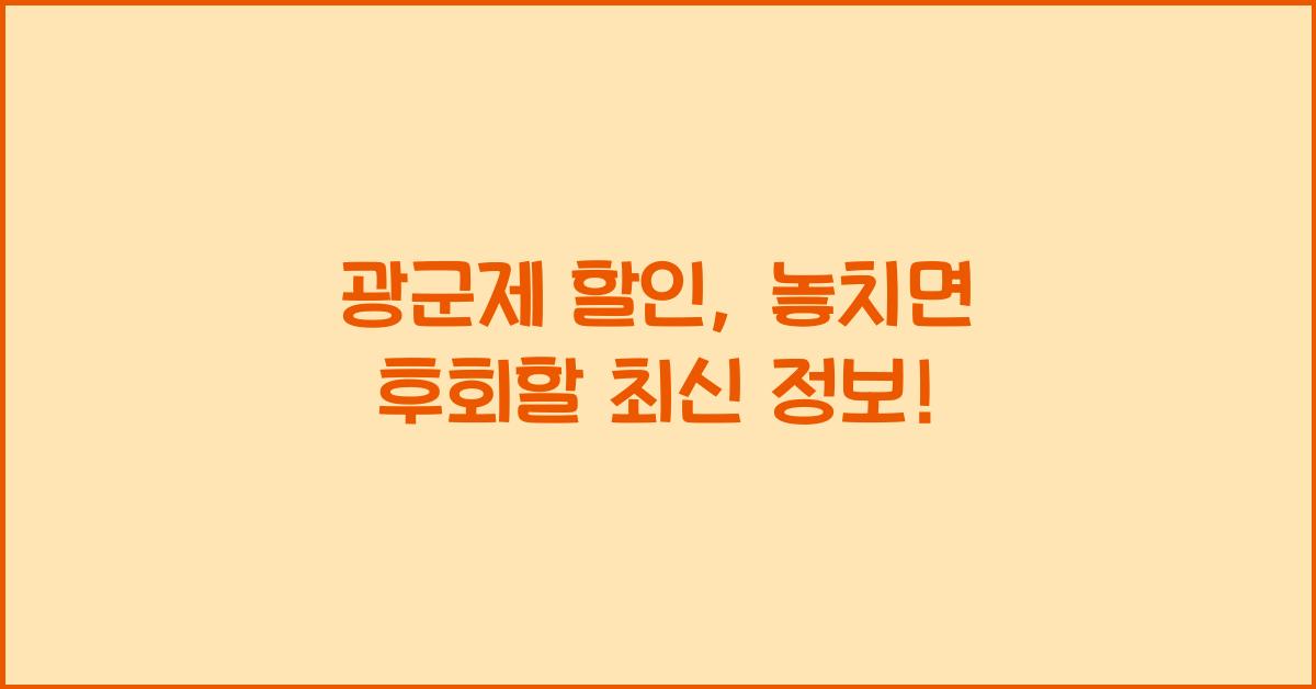 광군제 할인