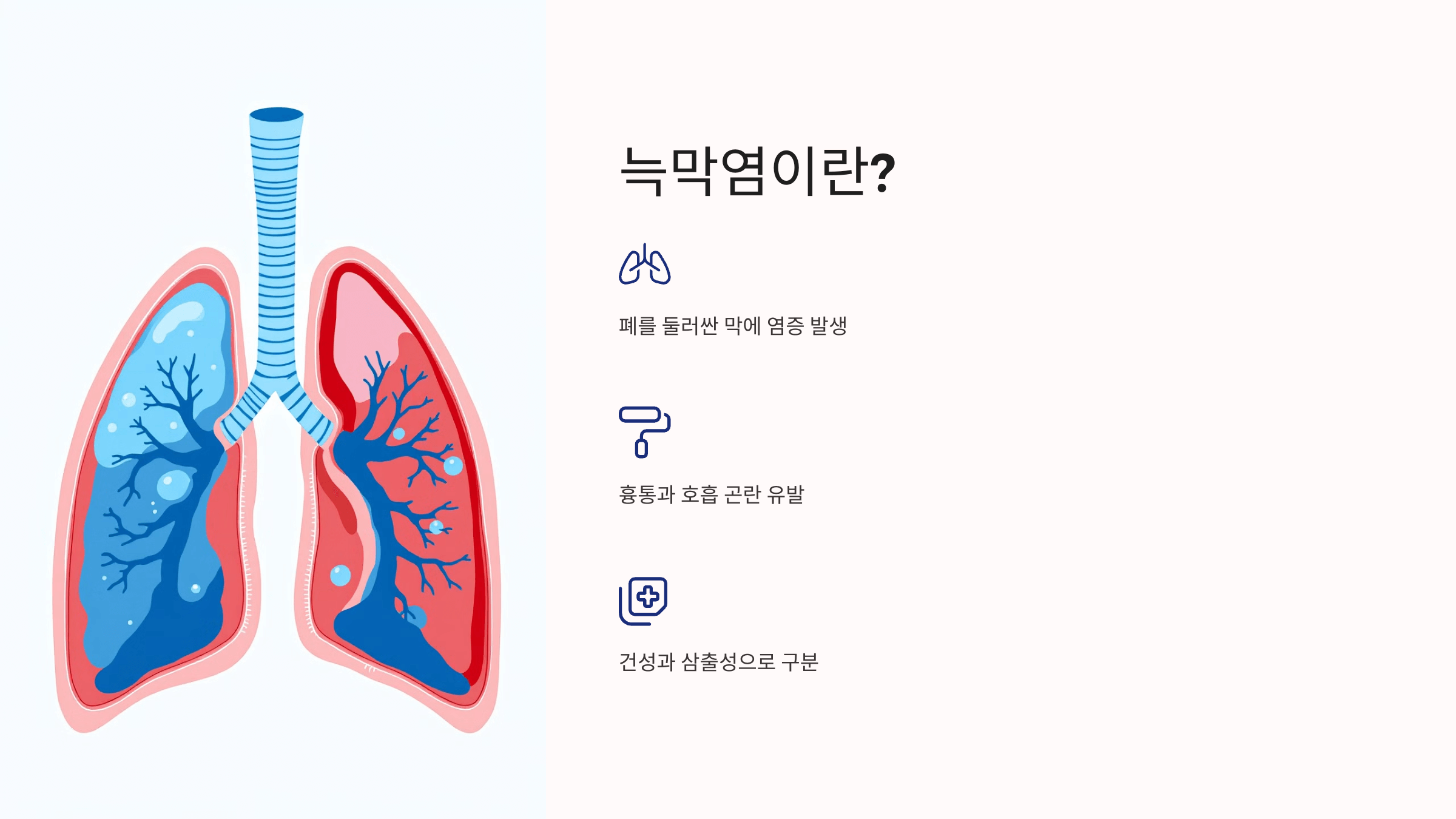 늑막염과 관련된 사진입니다.