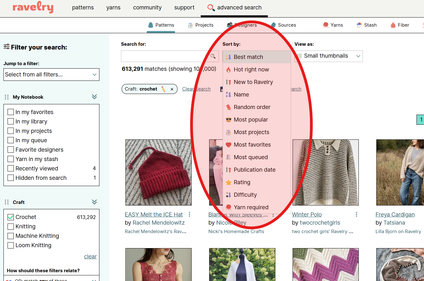 ravelry tips