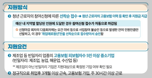 지원방식 및 지원요건