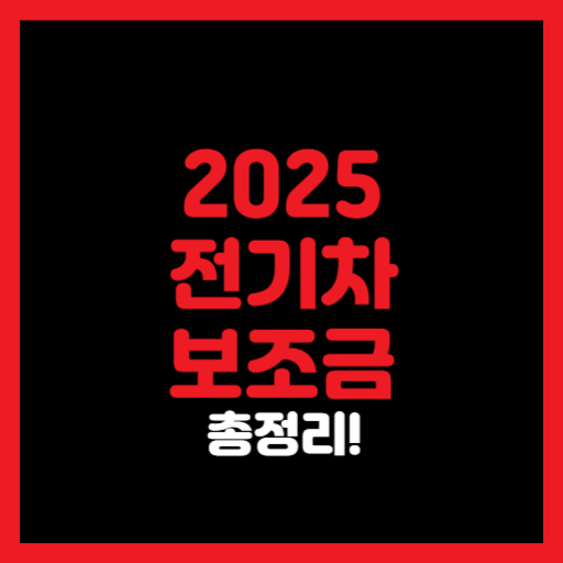 2025년 전기차 정부 보조금 및 혜택 안내 🚗💡