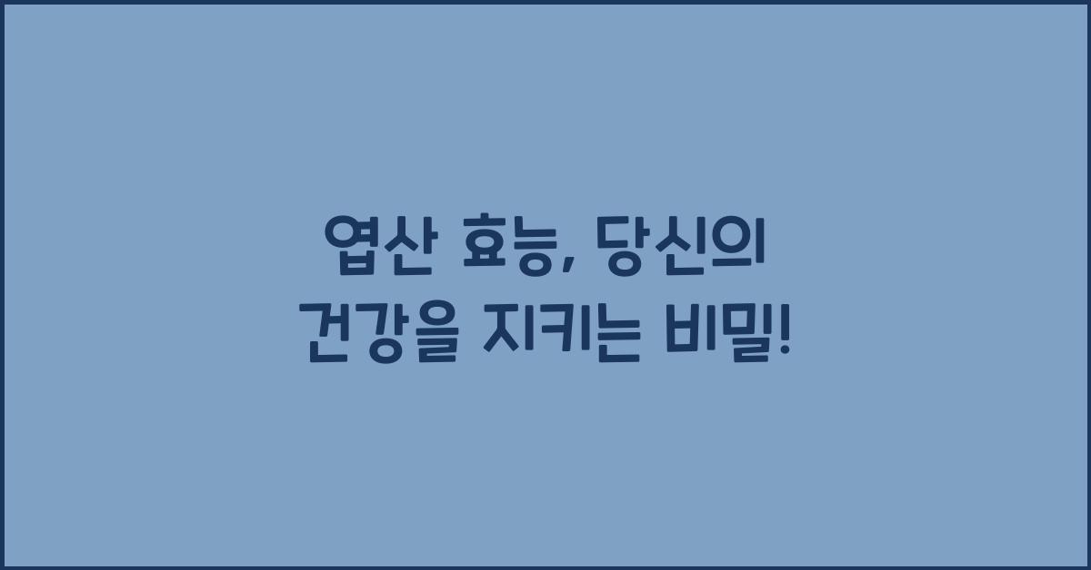 엽산 효능