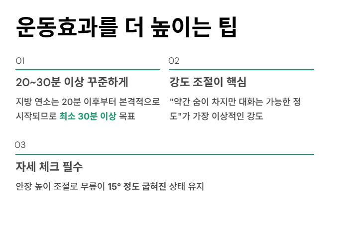 실내자전거 운동효과