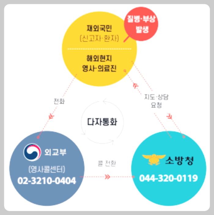 소방청 응급의료 서비스 해외여행 체크리스트 재외국민 119 응급상황 대비