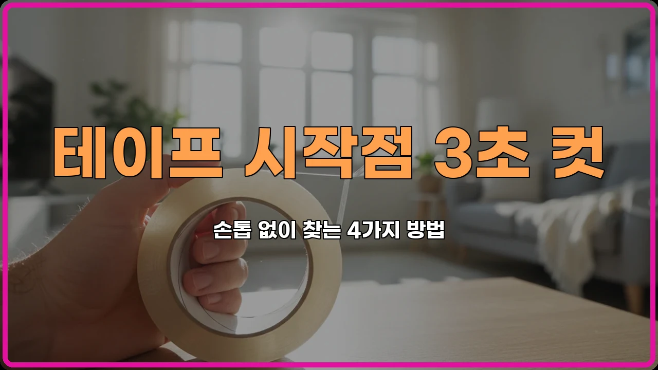 테이프뜯는법
