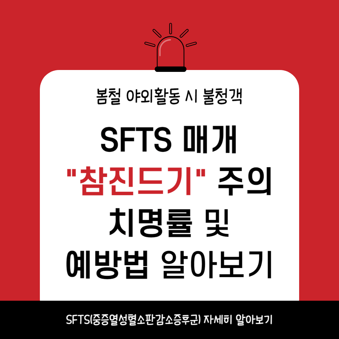 봄철 야외활동 SFTS 매개 참진드기 주의 치명률 예방법