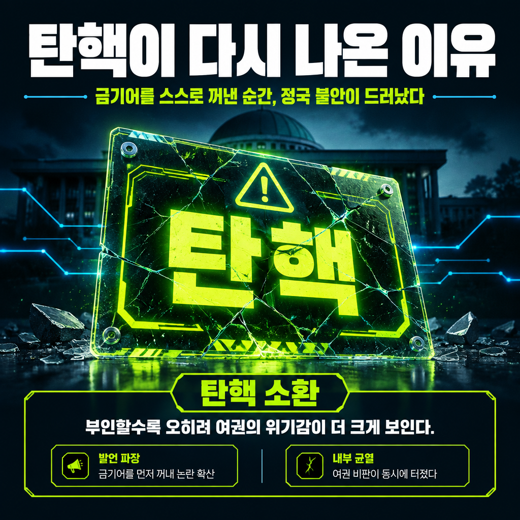 탄핵이 다시 나온 이유