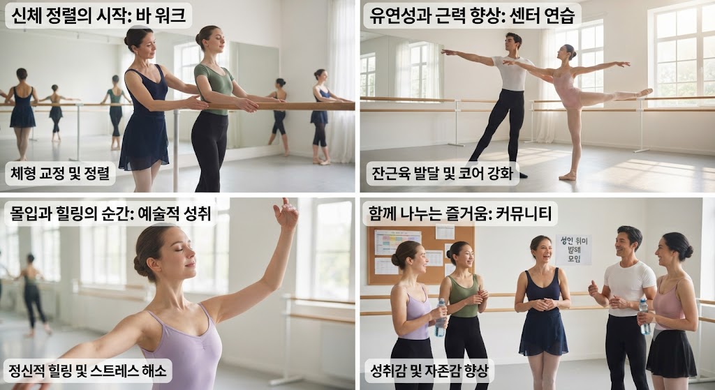 우아한 삶의 리듬, 성인 취미 발레: 신체 변화부터 정신적 힐링까지 완벽 가이드