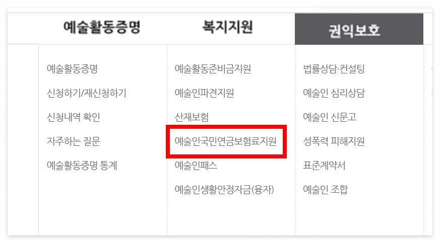 2025 예술인 국민연금 지원사업 신청