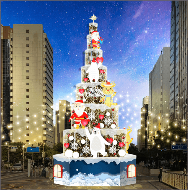 겨울축제 겨울, 청계천의 빛