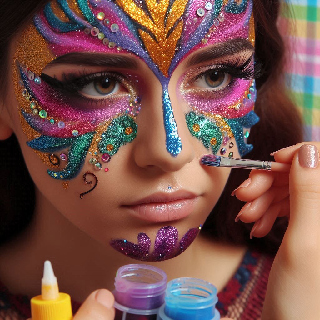 화려한 페이스페인팅