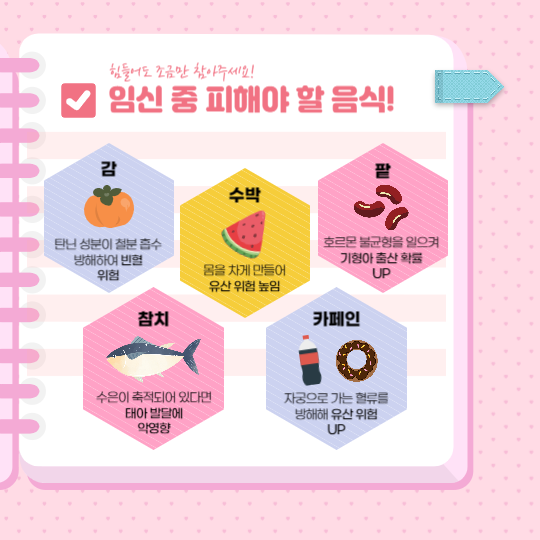 임신중 피해야할 음식