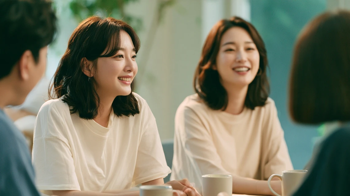 미혼 위주 동호회에서 소외감을 느끼는 기혼자의 모습