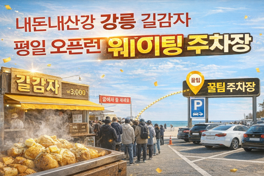 강릉 길감자 평일 오픈런 웨이팅 없이 가는 법