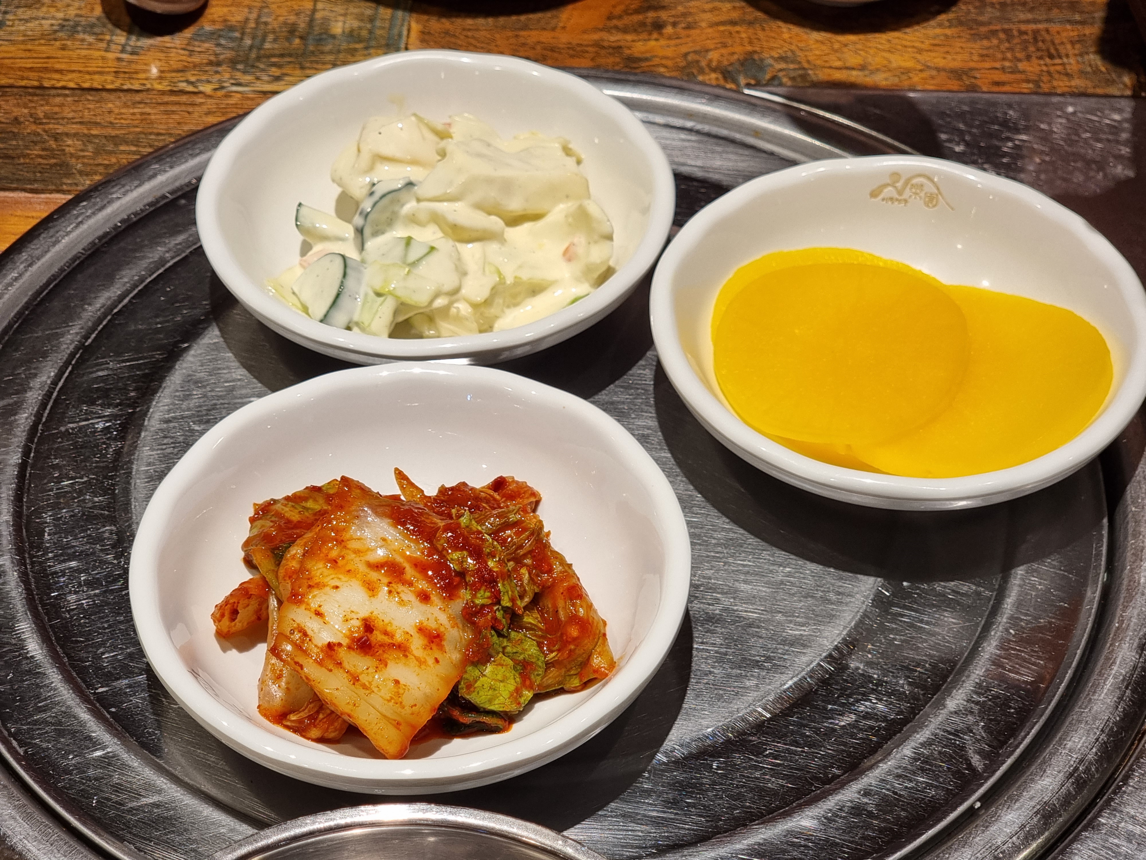 락원이북만두-밑반찬