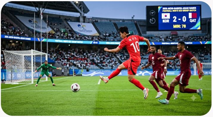 아시안게임 축구 국가대표팀 사진출처 AI 생성 이미지