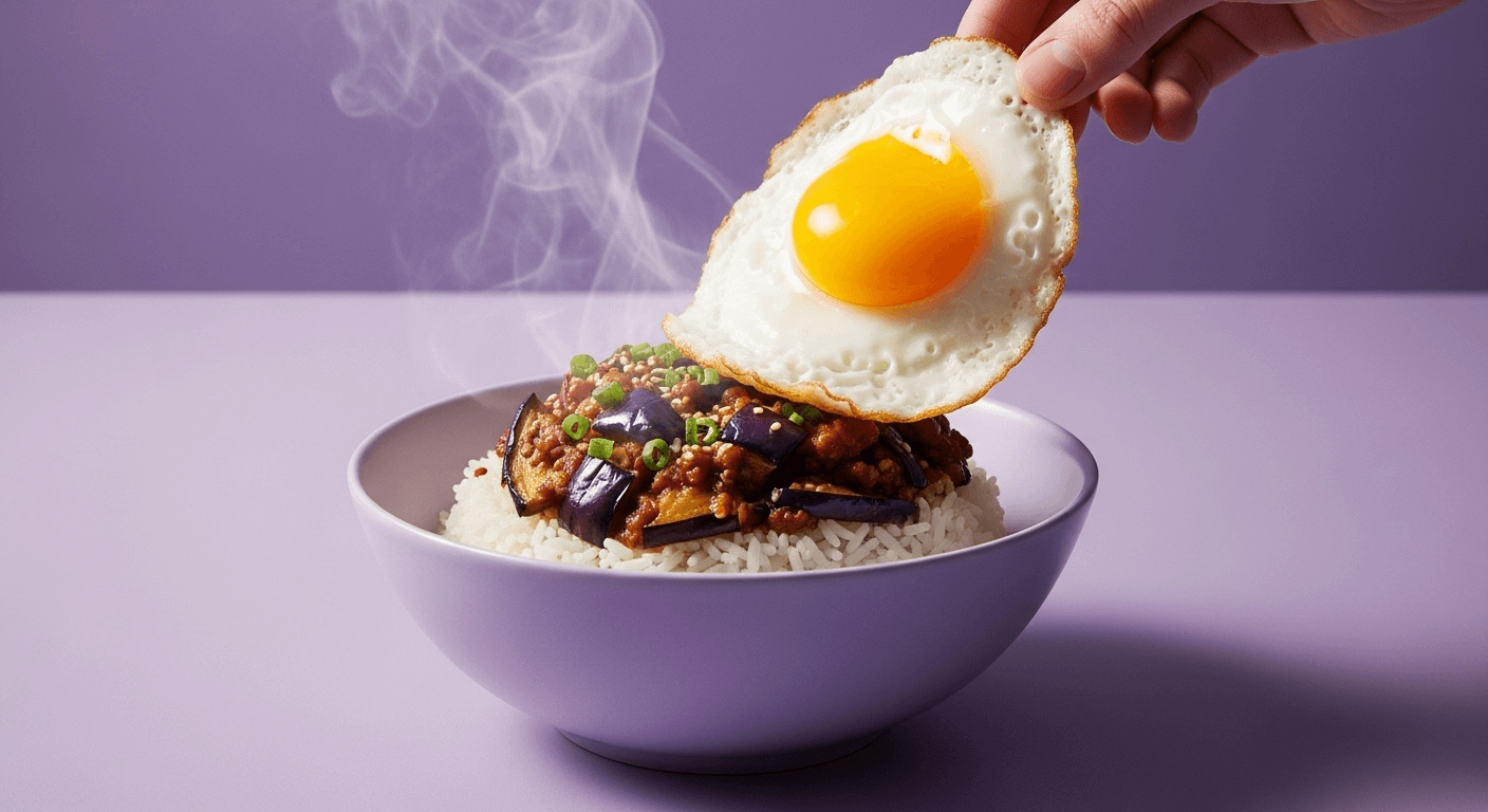 10분만에 뚝딱~! 가지덮밥 레시피