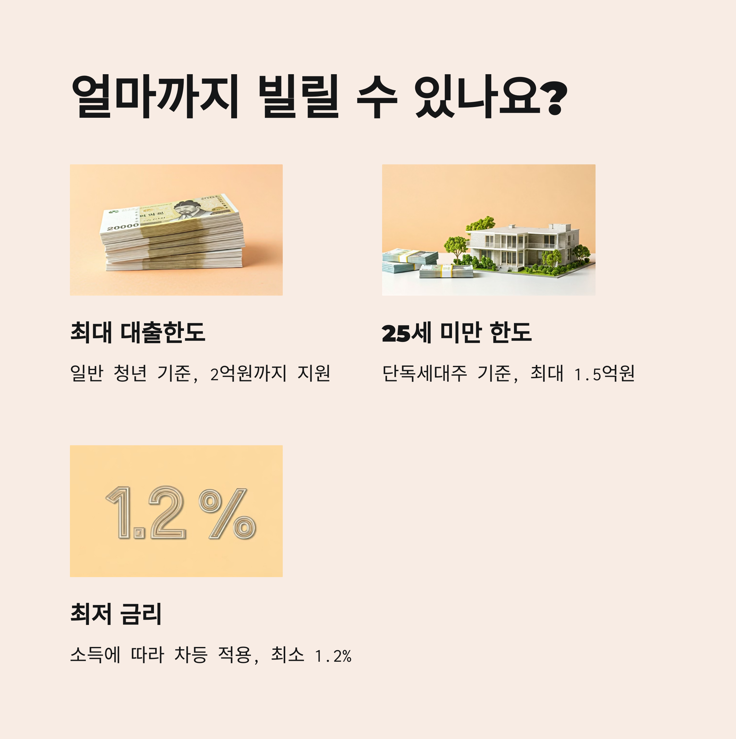 한도 및 금리설명