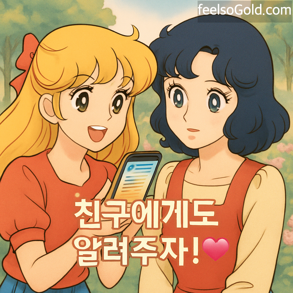 친구에게도 알려주자! 💖