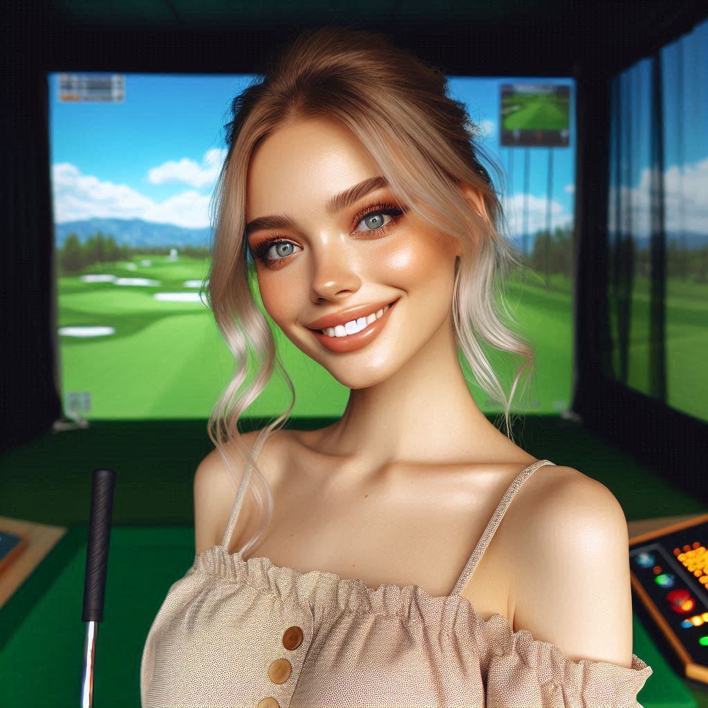 실내골프연습장 배경