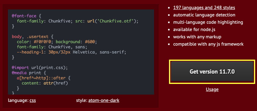 [티스토리]코드블럭 highlight 적용방법 - 티스토리의 코드블럭 - 테마 직접 추가(highlight.js) - CDN