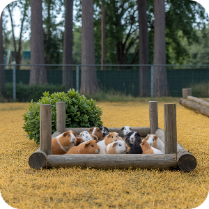 기니피그 무리 이미지