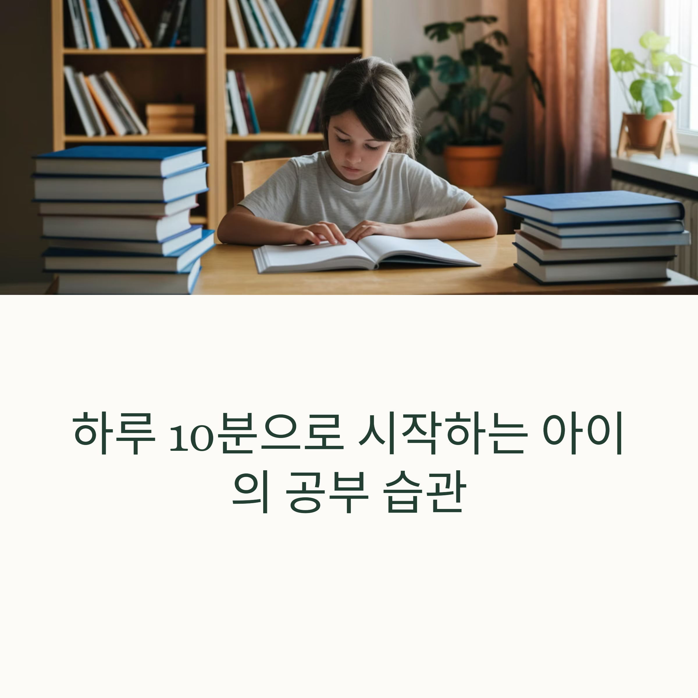 아이가 스스로 공부하게 만드는 하루 10분 습관