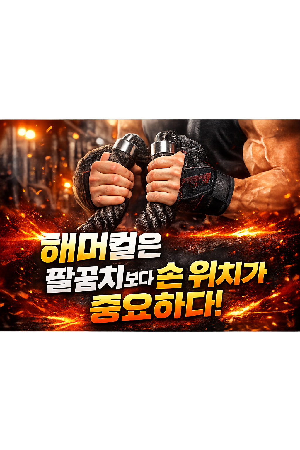 해머컬은 팔꿈치보다 손 위치가 중요하다