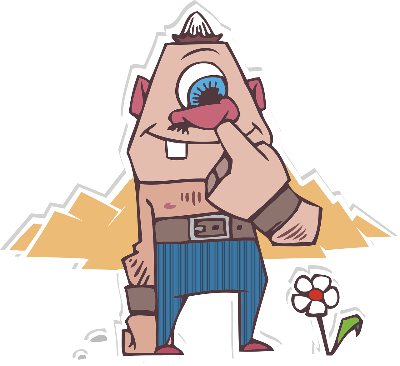 코를 만지는 도깨비