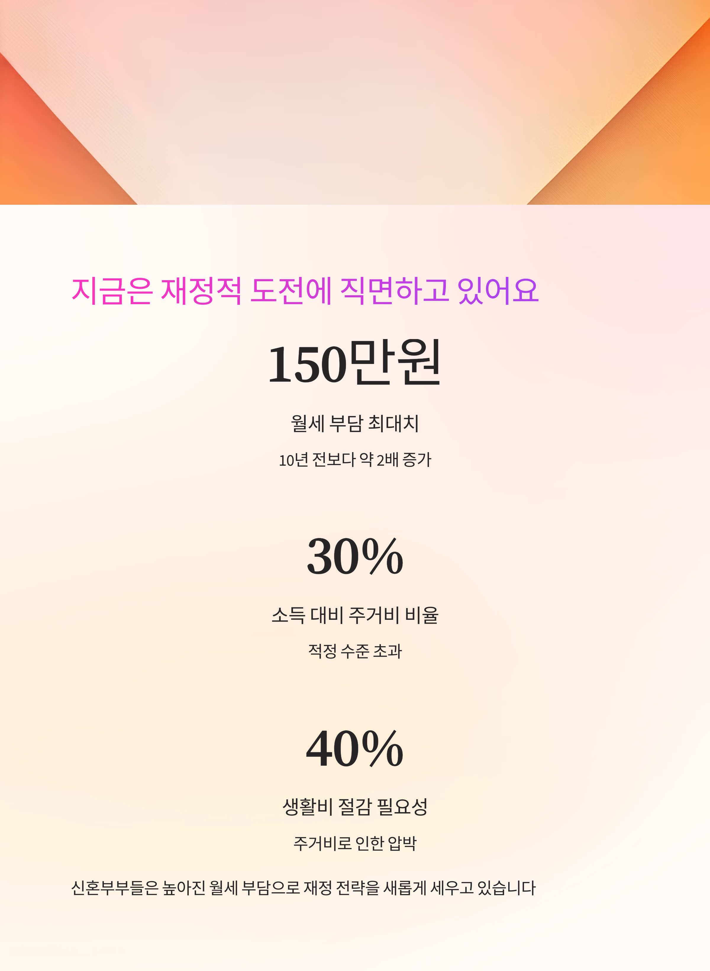 재정적 도전에 직면 강조이미지