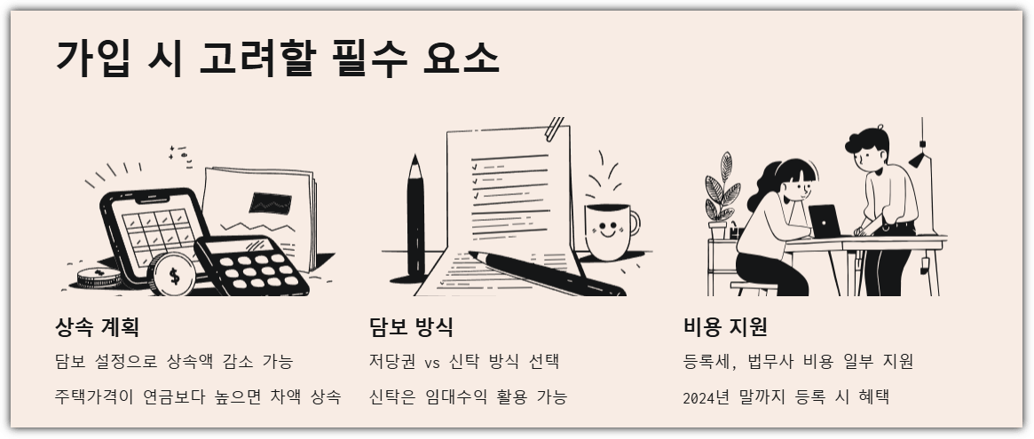 가입 시 고려할 필수 요소