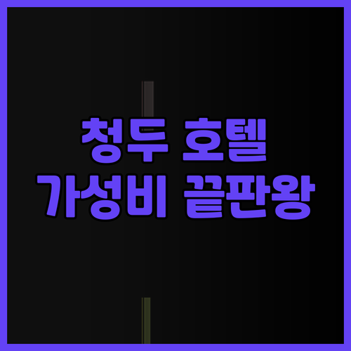 청두 여행객 필독 민윤 호텔 후기 가..