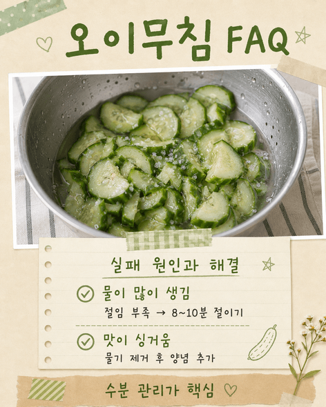 오이무침 황금레시피