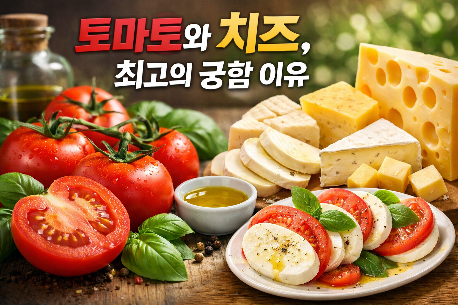 토마토 + 치즈 궁합