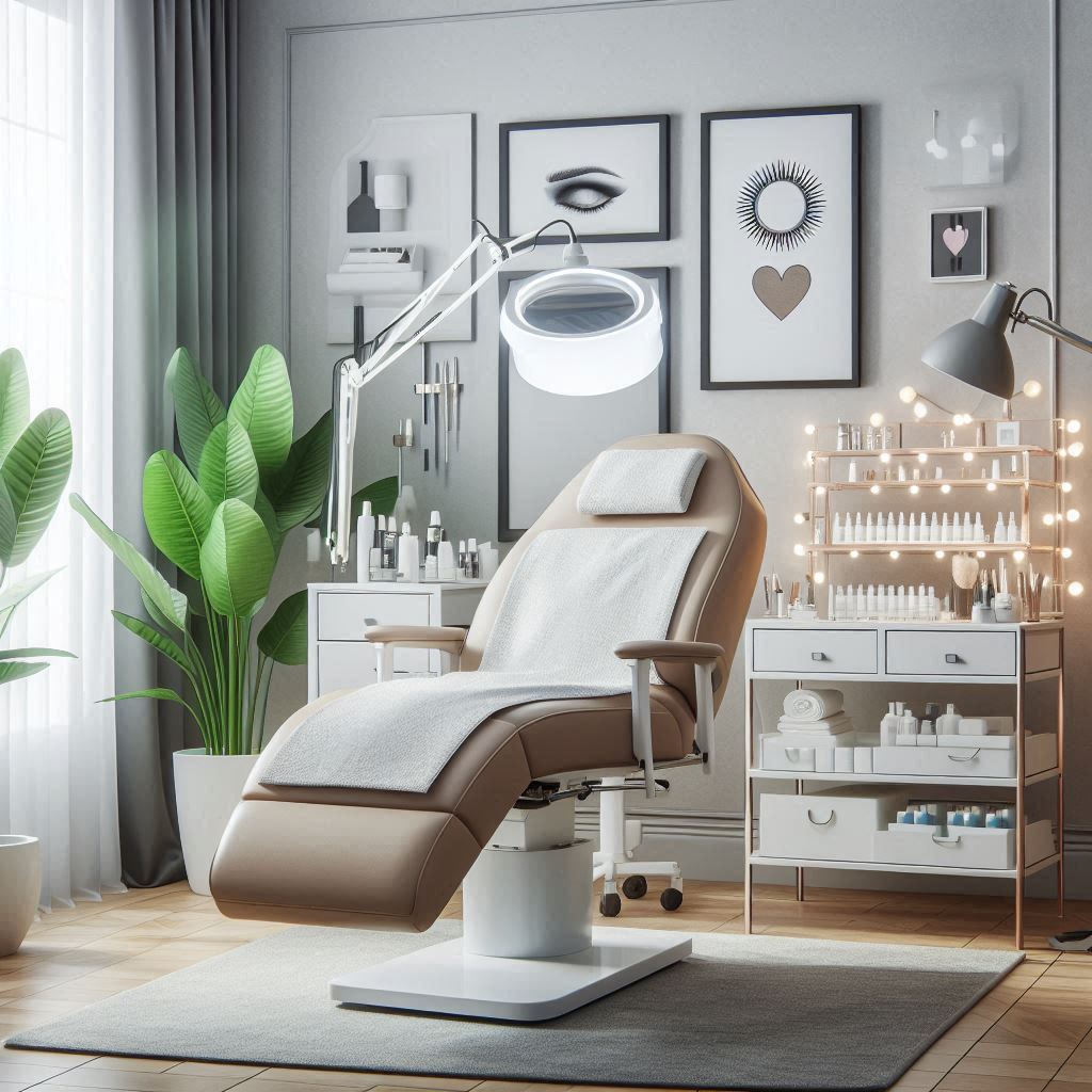 피부,체형관리 샵 배경