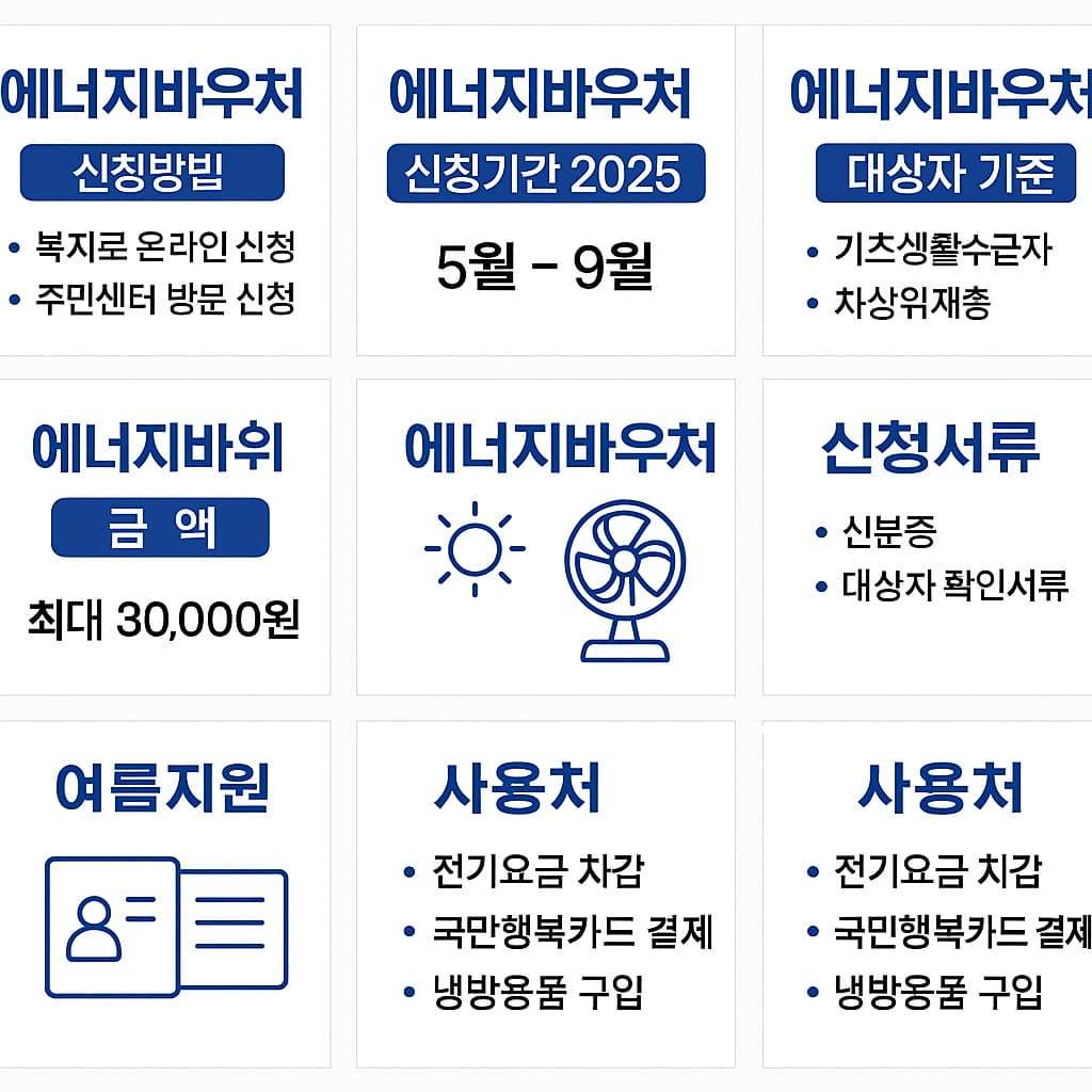 2025년 에너지바우처 여름지원