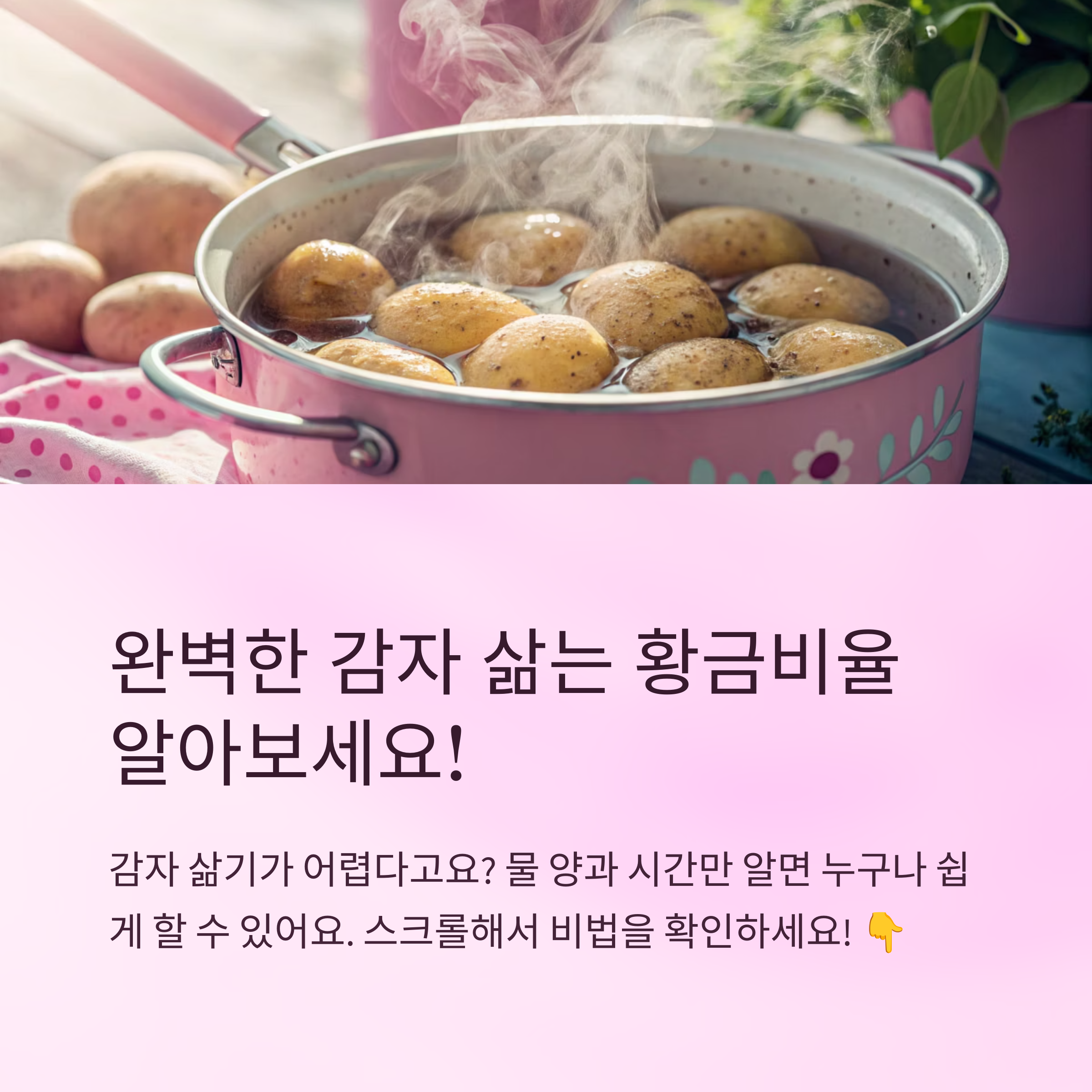 감자 삶는법 물 양 시간 황금비율 알려드려요