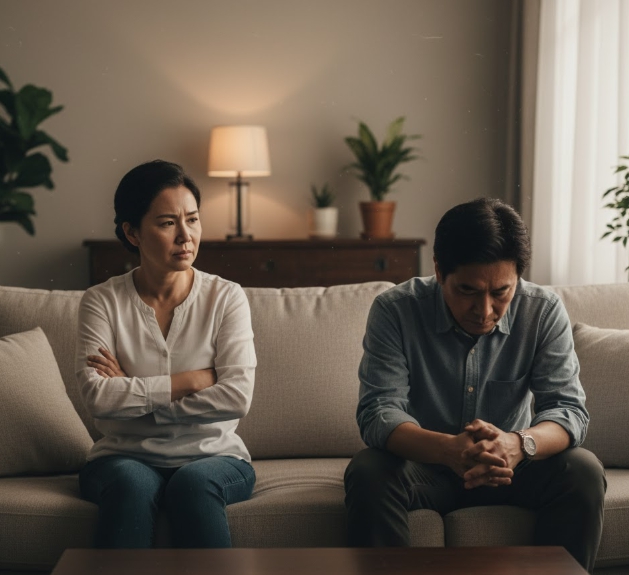 부부 갈등과 고혈압 사진