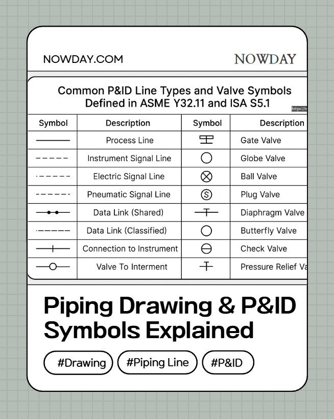 Piping Drawing & P&ID Symbols Explained – Complete Guide for Engineers