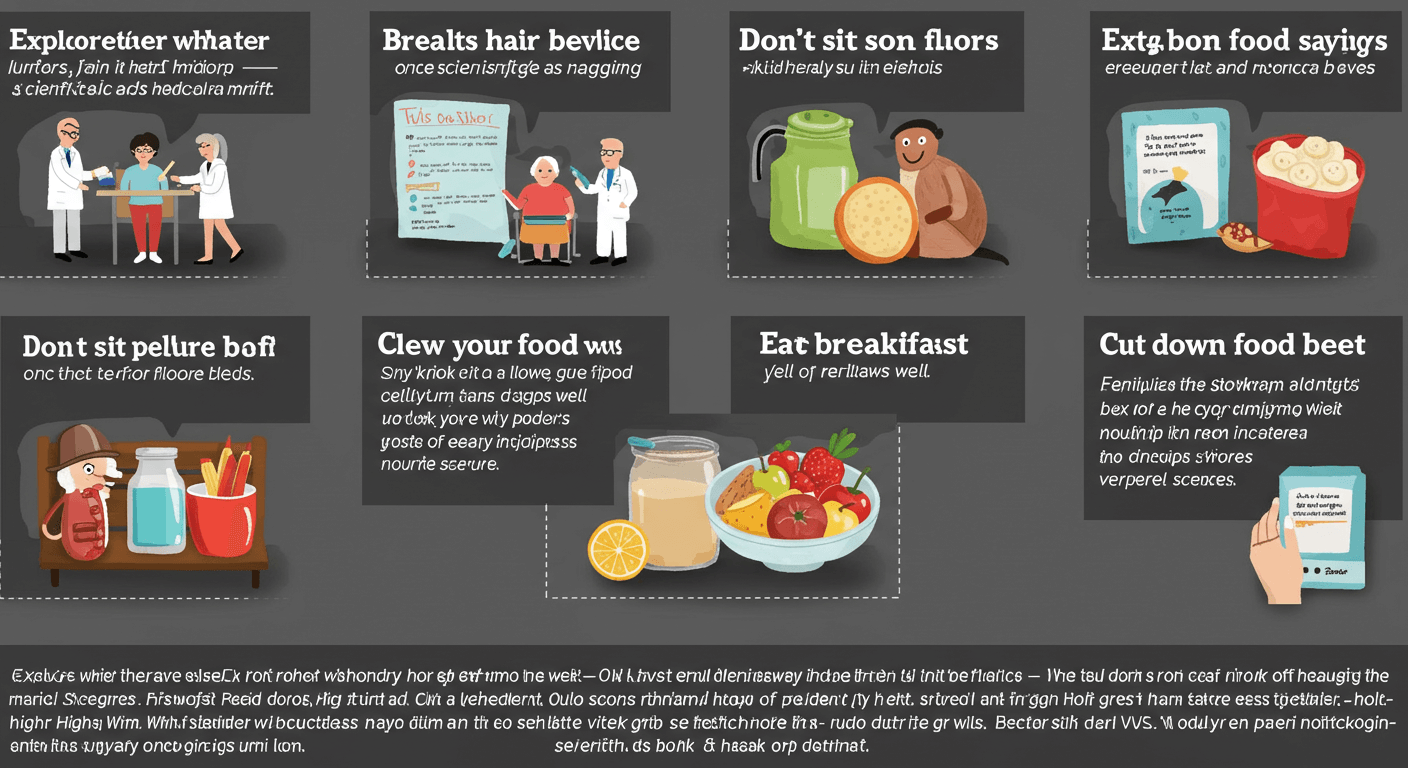 잔소리처럼 들린 과학적인 건강 조언